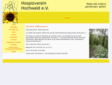 Tablet Screenshot of hospizverein-hochwald.de